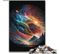 1000 Pieces Puzzles for Adults Colorful Planet Exploding Jigsaw Puzzles for Adults 1000 Piece Ideal for Home & Office Decor, for Birthday (Size 26x38cm)