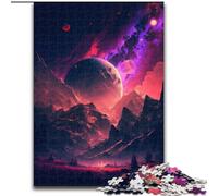 1000 Pieces Puzzles for Adults Colorful Planet Mountains JigsawPuzzle 1000 Pieces for Adults for Ages 14+ (Size 26x38cm)