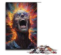 1000 Pieces Puzzles for Adults Colorful Psychedelic Mad Scientist Wooden Jigsaw for Adults And Kids Stress Relief Tool 1000 PCS(38x26cm)