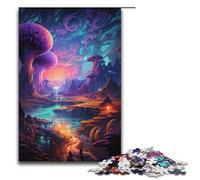 1000 Pieces Puzzles for Adults Colorful Psychedelic Ocean World Wooden Jigsaw for Adults And Kids Stress Relief Tool 1000 PCS(38x26cm)