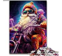 1000 Pieces Puzzles for Adults Colorful Santa Made of Wood, Perfect for Family Fun on Birthdays, Christmas 50x75cm Engaging Family Game Night Activity