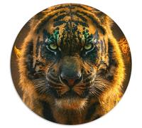 1000 Pieces Puzzles for Adults Colorful Savage Tigers Difficult Puzzles for Adults Family Interaction & Brain Challenge,Family Activity Challenge (67.5x67.5cm)