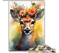 1000 Pieces Puzzles for Adults Colourful Fox Baby Made of Wood, Gift for Men And Women, Daily & Special Occasion 50x75cm Engaging Family Game Night Activity