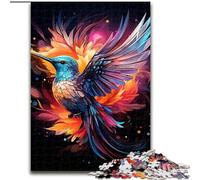 1000 Pieces Puzzles for Adults Colourful Hummingbirds Made of Wood, Perfect for Family Fun on Birthdays, Christmas 50x75cm Engaging Family Game Night Activity