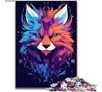 1000 Pieces Puzzles for Adults Colourful Robot Fox Art Made of Wood, Perfect Christmas & New Year Gift, 50x75cm for Family Interactive Game