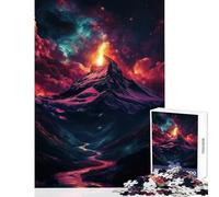 1000 Pieces Puzzles for Adults Cosmic Mountain Peak Fun Family Connection Activity Memorable Christmas Giftsing Option (38x26cm)
