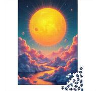 1000 Pieces Puzzles for Adults Cosmic Sunset Clouds Puzzles for Adults Toy Wall Decor Wall Decoration Parent-child Interaction 38x26cm/1000pcs
