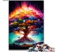 1000 Pieces Puzzles for Adults Cosmic Tree of Life Made of Wood, Perfect Christmas & New Year Gift, 50x75cm for Family Interactive Game