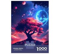 1000 Pieces Puzzles for Adults Cosmic Tree of Life Space Planets Nature Landscape Jigsaws for Adults Relax Games Enhance Memory Unique Gifts for Birthday And Christmas 38x26cm/1000pcs