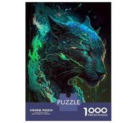 1000 Pieces Puzzles for Adults Cougar Whimsical Jigsaws for Adults Relax Games Enhance Memory Unique Gifts for Birthday And Christmas 38x26cm/1000pcs