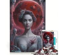 1000 Pieces Puzzles for Adults Crimson Eclipse, Educational Game, Train Your Brain And Hands, Improving Love between Couples 38x52cm