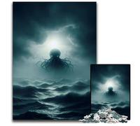 1000 Pieces Puzzles for Adults Cthulhu Rising Jigsaw Puzzles for Adults Perfect for Christmas Halloween Easter New Year 1000 PCS(75x50cm)