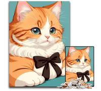 1000 Pieces Puzzles for Adults Cute Cat Minimalism StylePuzzles for Adults for Teenagers Family Game Night BrainChallenging Gift Idea 1000 PCS(75x50cm)