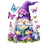1000 Pieces Puzzles for Adults - Cute Flower Gnome Adult Stress Relief Puzzle, Youth Intelligence Challenge, Relaxing Family Activities