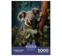 1000 Pieces Puzzles for Adults Cute Koala on A Branch Teenager Puzzles Brain Teaser Game Home Decoration for Is Ideal As A Gift 38x26cm/1000pcs