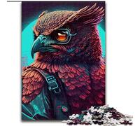 1000 Pieces Puzzles for Adults Cyber Owl Jigsaw Puzzles for Adults 1000 Piece An for Christmas Or Birthdays Size 50X75CM