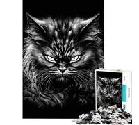 1000 Pieces Puzzles for Adults Cynical Expression Cat Challenging To Complete Stress Reliever Educational Games for Age 14+ Game (38x52cm)