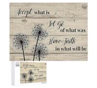 1000 Pieces Puzzles for Adults - Dandelion Art Stress Relief Puzzle, Family Entertainment, Relaxation and Leisure, Collectible Decoration Puzzle