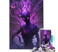 1000 Pieces Puzzles for Adults Dark Forest Spirit Brain Intelligence Challenge Addictive Toys Fun Games Family Activities Secret Santa Gifts (Size 75x50cm)