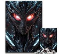 1000 Pieces Puzzles for Adults Dark Robot Wooden Jigsaw Puzzles Creative Family GameHome Decor for Teenagers 1000 PCS(75x50cm)