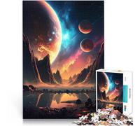 1000 Pieces Puzzles for Adults Dawn of Cosmos Landscape Lernspiele DIY Spielzeug Verbessern Sie das Gedächtnis75x50cm