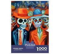 1000 Pieces Puzzles for Adults Day of The Dead Parade Adult Puzzles Brain Teaser Game Enhance Memory Unique Gifts for Birthday And Christmas 52x38cm/1000pcs