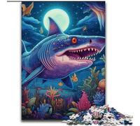 1000 Pieces Puzzles for Adults Deep Jaws Difficult Puzzles for Adults size 50x75cm Family Game Night Fun, DIY Decorative Artwork