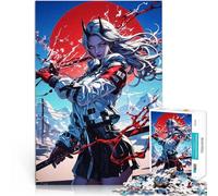 1000 Pieces Puzzles for Adults Demon Girl with Katana lustige Spiele für die ganze Familie für Heimdekoration38x26cm