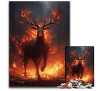 1000 Pieces Puzzles for Adults Demonic Buck Puzzles for Adults for TeenagersTeens Ideal BirthdayHoliday Gift 1000 PCS(75x50cm)