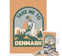 1000 Pieces Puzzles for Adults Denmark Copenhagen Fun Family Connection Activity Memorable Christmas Giftsing Option (38x52cm)
