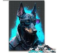 1000 Pieces Puzzles for Adults Doberman Pinscher 1000 Pieces Puzzle Gifts Challenging Brain Teaser for Teenagers, Perfect for Home Decor Or Gift (Size 50x75cm)