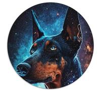 1000 Pieces Puzzles for Adults Doberman Pinscher Impossible Jigsaw Puzzles for Adults Perfect for Family Fun on Holidays 67.5x67.5cm