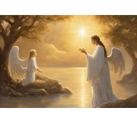 1000 Pieces Puzzles for Adults - Don't Be Afraid Just Have Faith Religious Believe in God Puzzle Challenging Educational Toys Puzzles Reduced Pressure Gift