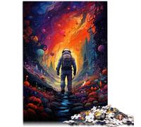 1000 Pieces Puzzles for Adults Drawing adventurous astronaut learning educational toys 26x38cm Artists Collection Fine Art