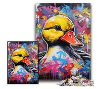1000 Pieces Puzzles for Adults Duck Graffiti cardboard Puzzles Size 26x38cm for Teenagers & Teens, Ideal Birthday