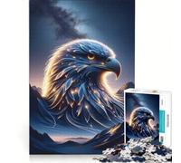 1000 Pieces Puzzles for Adults Eagle Feather Glow, Educational Game, Train Your Brain And Hands, Improving Love between Couples 38x26cm