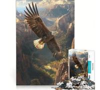 1000 Pieces Puzzles for Adults Eagles Canyon Flight, Educational Game, Train Your Brain And Hands, Improving Love between Couples 38x26cm