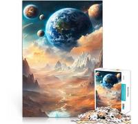 1000 Pieces Puzzles for Adults Earth in the Clouds Anspruchsvolles Spiel und Familienspaß Geschenkideen50x70cm
