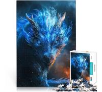 1000 Pieces Puzzles for Adults elder dragon blue eyes Spiele Spielzeug Geschenk Verbessern Sie das Gedächtnis75x50cm