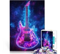 1000 Pieces Puzzles for Adults Electric Guitar in Space Brain intelligence challenge addictive toys Enhance love between couples 26x38cm