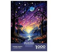 1000 Pieces Puzzles for Adults Enchanted Forest Night Sky-1 Adult Puzzles Brain Teaser Game Enhance Memory Unique Gifts for Birthday And Christmas 70x50cm/1000pcs
