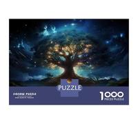 1000 Pieces Puzzles for Adults Enchanted Forest Night Sky Adult Puzzles Brain Teaser Game Enhance Memory Unique Gifts for Birthday And Christmas 52x38cm/1000pcs