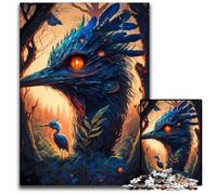 1000 Pieces Puzzles for Adults Enchanted Kingdom Ostrich cardboard Jigsaw Puzzles for Adults for Home Decor, Ideal Christmas & New Year Gift for Teenagers 26X38CM/10.23x14.96inch