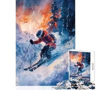 1000 Pieces Puzzles for Adults Epic Downhill Descent Anti-Stress Toys Funny Gift Brain Teaser Game Improving Love between Couples size 38x52cm