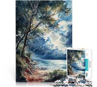 1000 Pieces Puzzles for Adults Evening Warmth Familienspiel zum Stressabbau, schwierige Herausforderung Wanddekoration38x26cm
