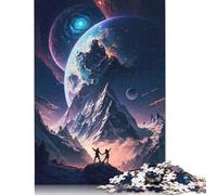 1000 Pieces Puzzles for Adults Everest Galactic Dance Creative Square Jigsaw Paper Puzzles Home Decoration Jigsaw Puzzles 1000pcs (38x26cm)