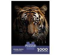 1000 Pieces Puzzles for Adults Evil Tiger Fluid Dripping Teenager Puzzles Brain Teaser Game Home Decoration for Is Ideal As A Gift 38x26cm/1000pcs