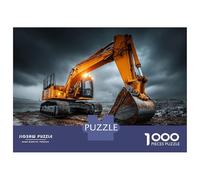1000 Pieces Puzzles for Adults Excavator Heavy Duty Construction Equipment Puzzles for Adults Hands-on Game But Fun And Humorous Parent-child Interaction 38x26cm/1000pcs