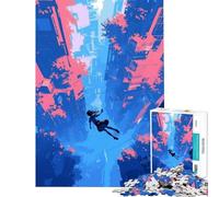 1000 Pieces Puzzles for Adults Falling Through Cityscape 1000 Jigsaw Puzzle Toy Wall Decor For Family Fun Unique Gifts for Birthday And Christmas (50x75cm)