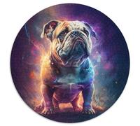 1000 Pieces Puzzles for Adults Fantasy Bulldog 1000 Piece Round Jigsaw Puzzle Ideal And Home Decor (67.5x67.5cm)